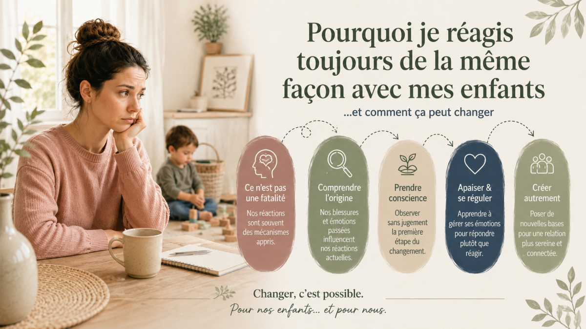 Pourquoi je réagis toujours de la même façon avec mes enfants — et comment ça peut changer