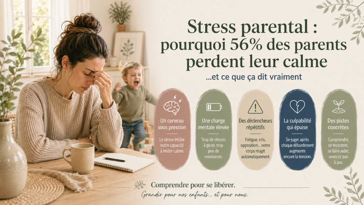 Stress parental : pourquoi 56% des parents perdent leur calme — et ce que ça dit vraiment